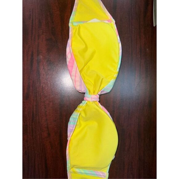 Victoria’s Secret Stripe Strapless Bikini Top Size Small - Picture 3 of 5